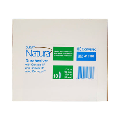 Sur-Fit Natura® Ostomy Barrier Precut, Extended Wear Durahesive® Adhesive 45 mm Flange System Hydrocolloid 1-1/8 Inch Opening 4-1/2 X 4-1/2 Inch (466131_BX)