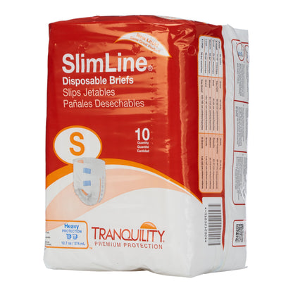 Tranquility® Slimline® Unisex Adult Incontinence Brief Small Disposable Heavy Absorbency (406420_PK)