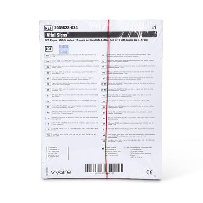 GE Recording Chart Paper Z-Fold Red Grid (285546_EA)