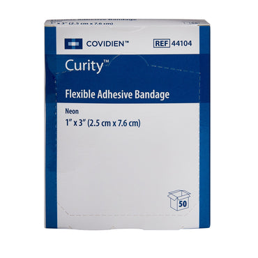 Curity™ Adhesive Strip 1 X 3 Inch Fabric Rectangle Neon Sterile (764639_CS)