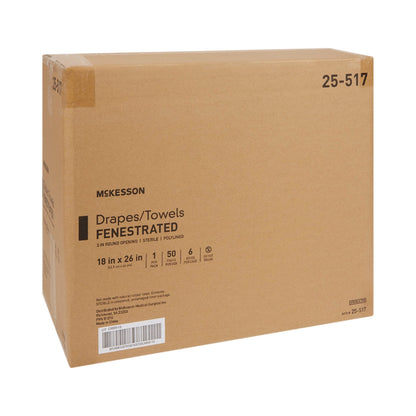 McKesson General Purpose Drape Poly Lined Towel Drape 18 W X 26 L Inch Sterile (65923_CS)