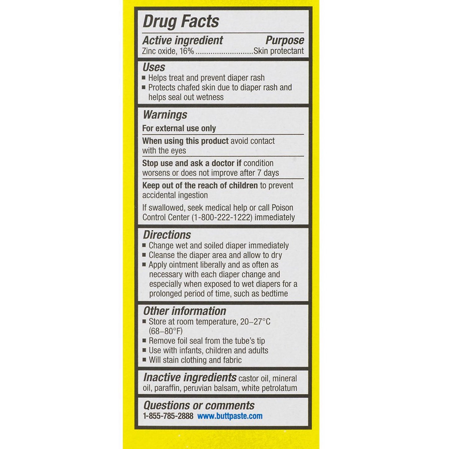 Boudreaux's Butt Paste® Diaper Rash Treatment 4 oz. Tube Scented Cream (637430_EA)