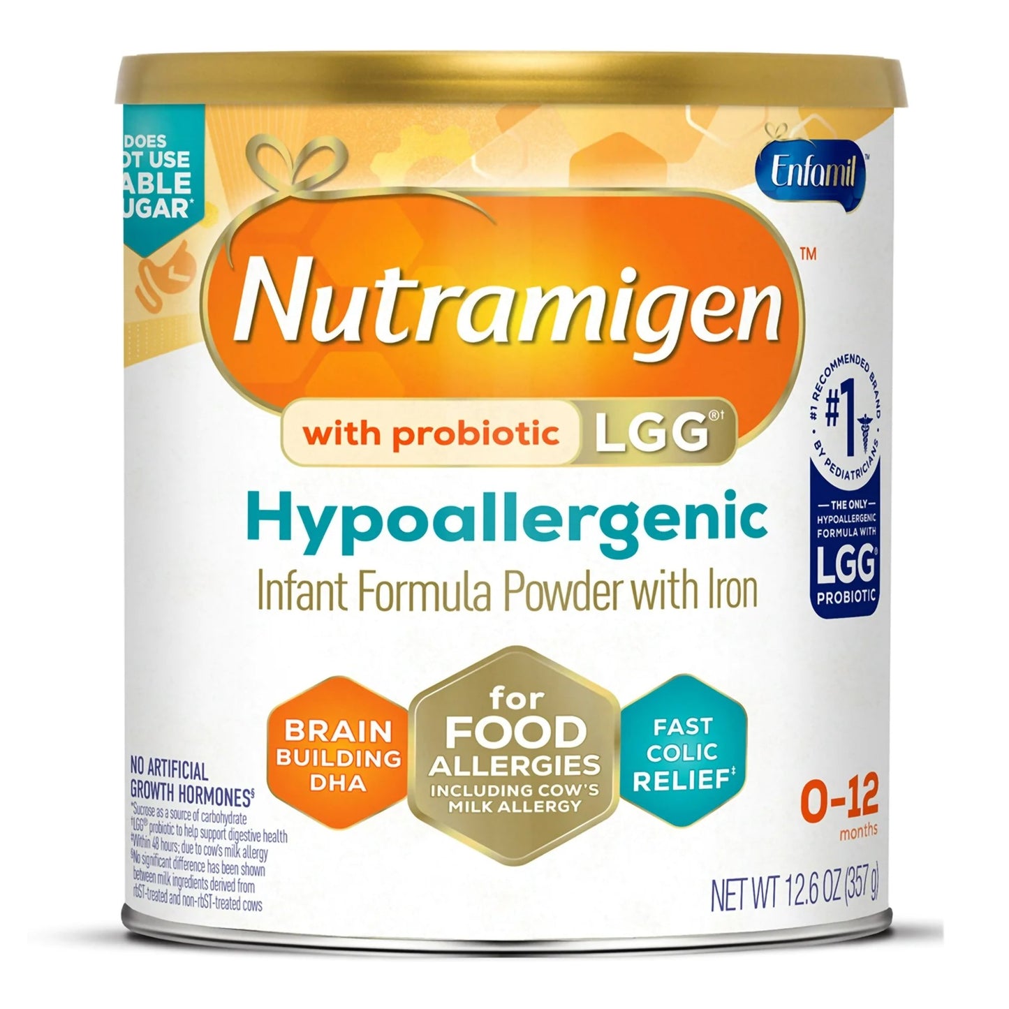 Nutramigen® with Probiotic LGG® Infant Formula Unflavored 12.6 oz. Can Powder Iron Cow's Milk Allergy (1166030_CS)