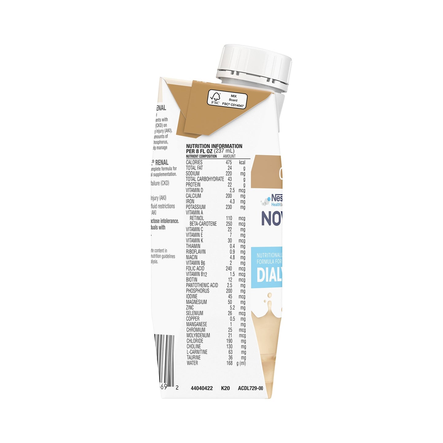 Novasource® Renal Oral Supplement Café Mocha Flavor Liquid 8 oz. Carton (1178534_CS)