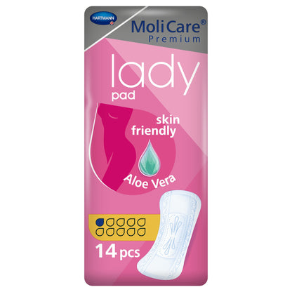 MoliCare® Premium Lady Pads Bladder Control Pad 3 X 8-1/2 Inch Light Absorbency Polymer Core One Size Fits Most (1127655_BG)