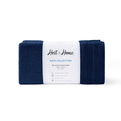 Arkwright Home® Host & Home Hand Towel 16x28 Navy, Case of 60 (HT-HH1628-NV-CS)