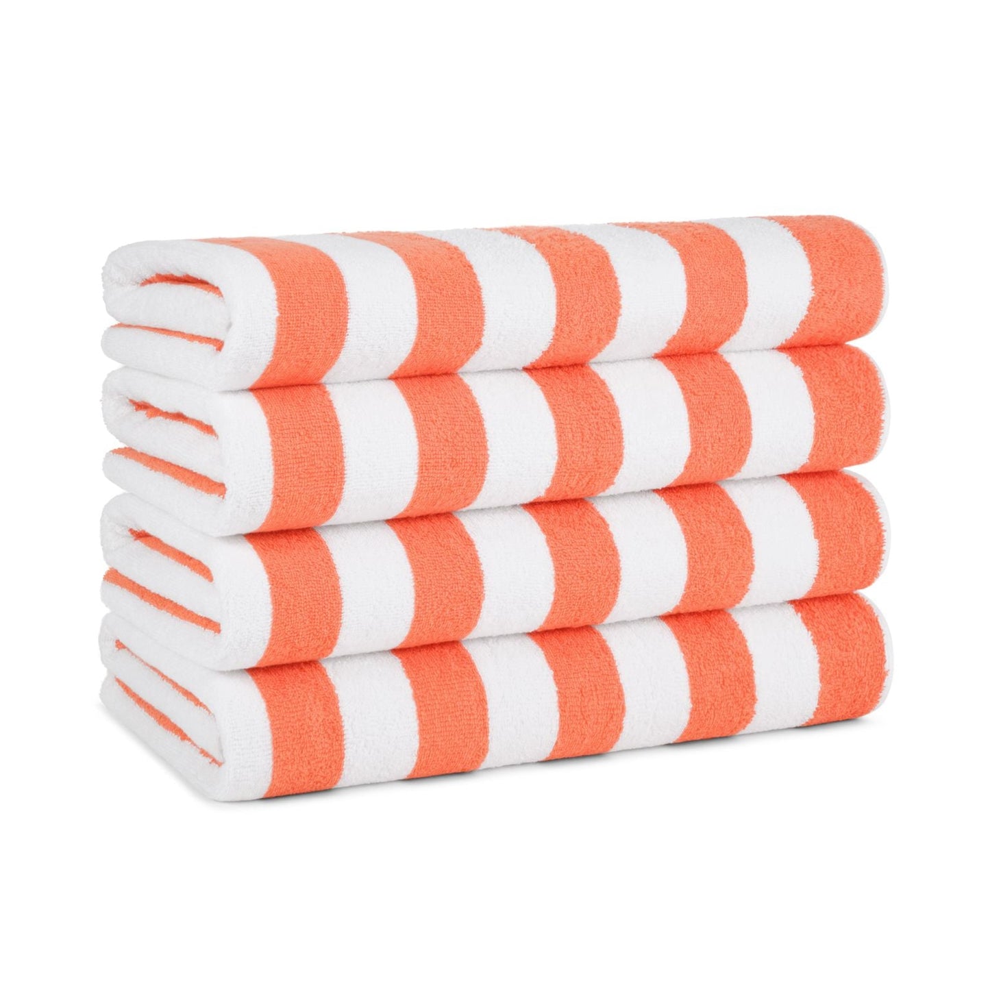 Arkwright Home California Cabana Beach Towel 30x70 Coral (4/Pack) (PNP-CABANA-CO)