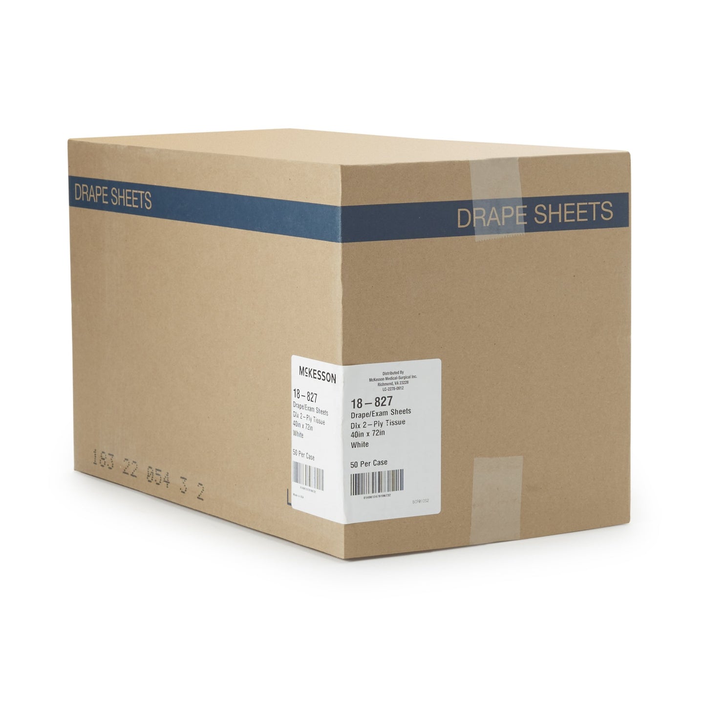 McKesson General Purpose Drape Physical Exam Drape 40 W X 72 L Inch NonSterile (40425_CS)