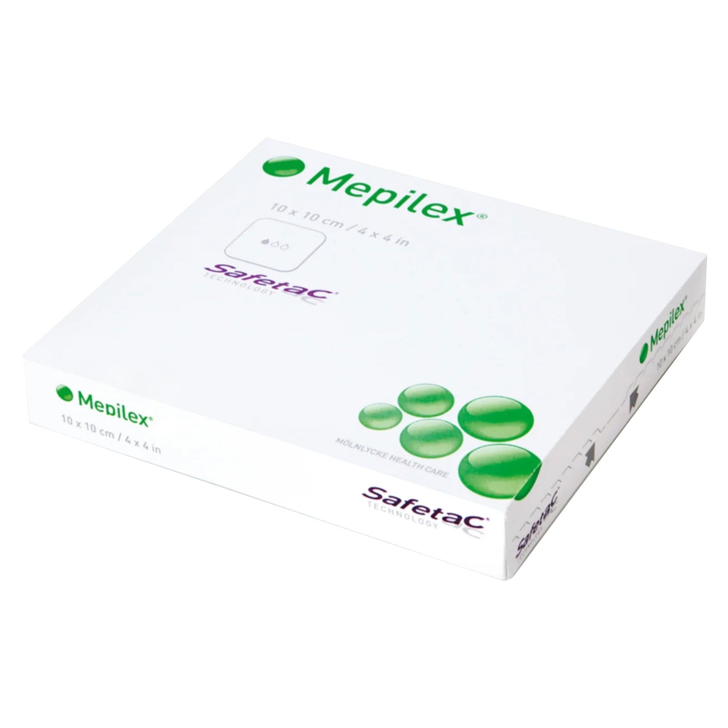 Mepilex® Foam Dressing 4 X 4 Inch Without Border Film Backing Silicone Adhesive Square Sterile (712209_BX)