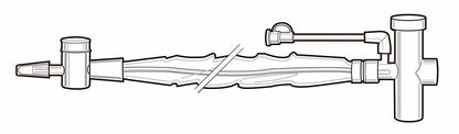 Ballard® Closed Suction Catheter Tracheostomy Type Distal Tip Closed Style Thumb Valve Vent 14 Fr. Sterile (233415_CS)