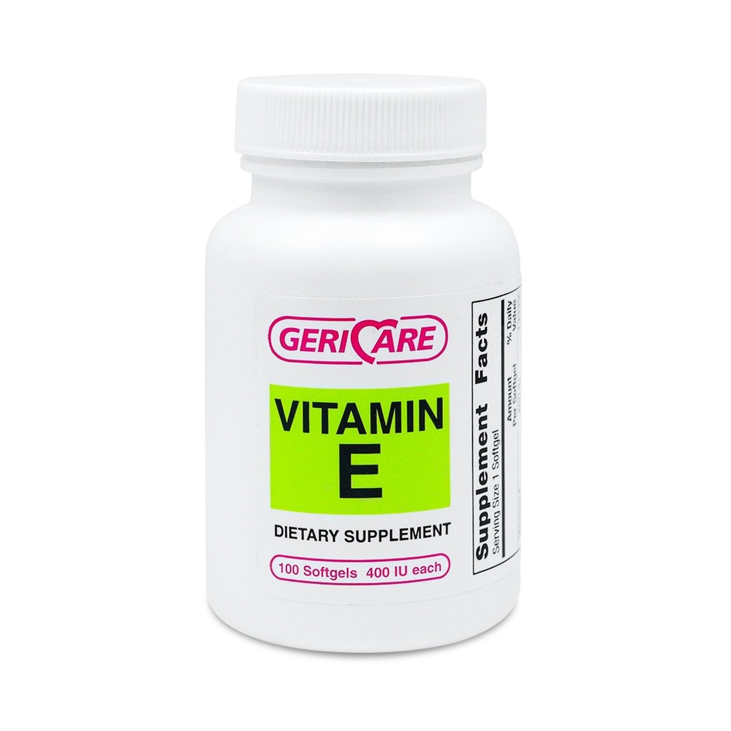 Geri-Care® Vitamin Supplement Vitamin E 400 IU Strength Softgel 100 per Bottle (742181_CS)