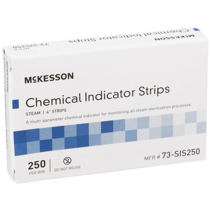 McKesson Sterilization Chemical Indicator Strip Steam 4 Inch Length (524535_CS)