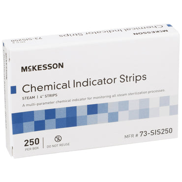 McKesson Sterilization Chemical Indicator Strip Steam 4 Inch Length (524535_BX)