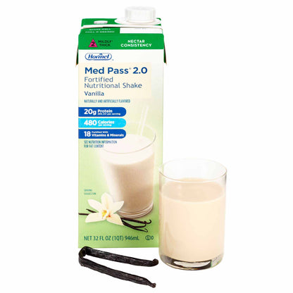 Med Pass® 2.0 Oral Supplement Vanilla Flavor Liquid 32 oz. Carton (579408_EA)