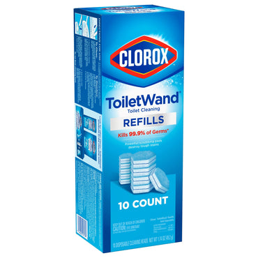 Clorox® Toilet Bowl Cleaner Disinfecting Refill Pads Blue / White, 3 Inch, Sponge Head (1223962_PK)