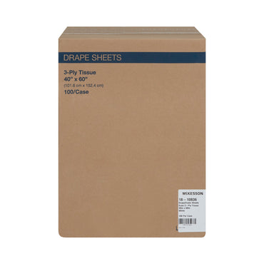 McKesson General Purpose Drape Physical Exam Drape 40 W X 60 L Inch NonSterile (216347_CS)
