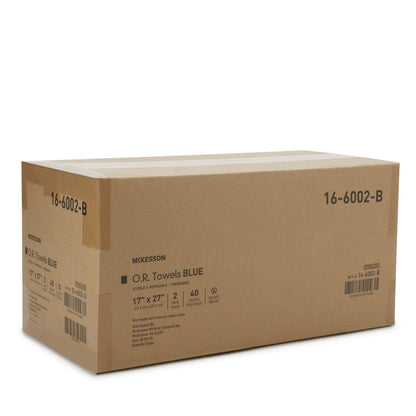McKesson O.R. Towel 17 W X 27 L Inch Blue Sterile (277860_CS)
