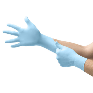 XCEED™ Exam Glove Large NonSterile Nitrile Standard Cuff Length Textured Fingertips Blue Not Rated (763378_BX)