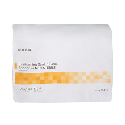 McKesson Conforming Bandage 4 Inch X 4-1/10 Yard NonSterile 12 per Pack (993034_BG)