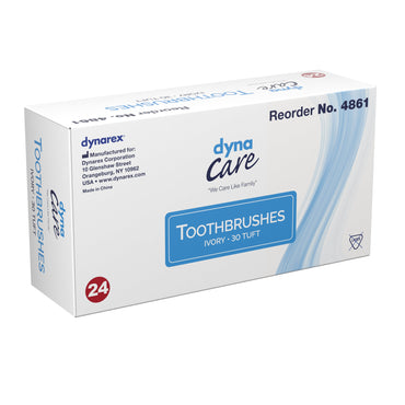 Dynarex® Toothbrush White Adult Soft (826973_BX)
