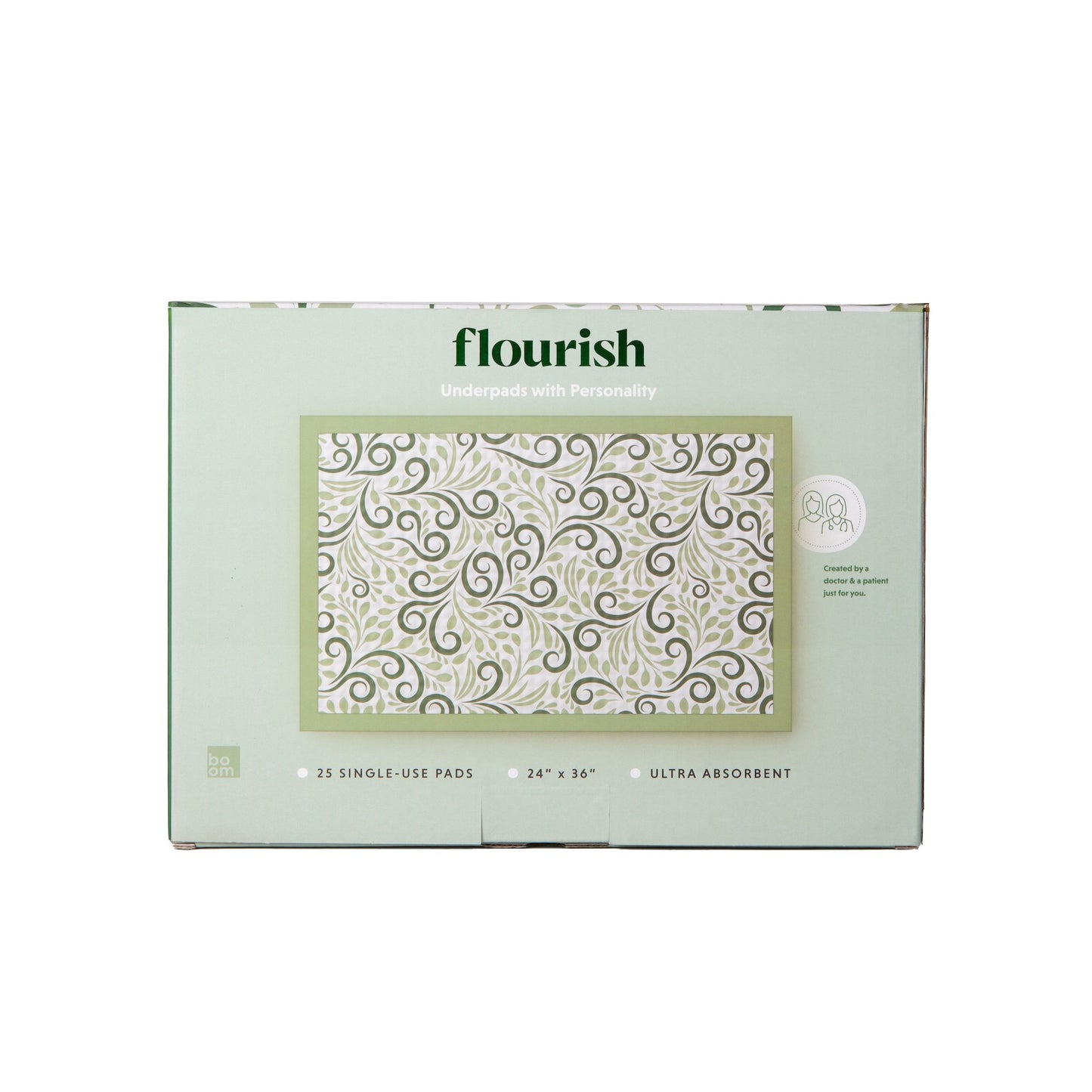 Flourish Disposable Underpad 24 X 36 Inch Fluff Light Absorbency (1253386_CS)