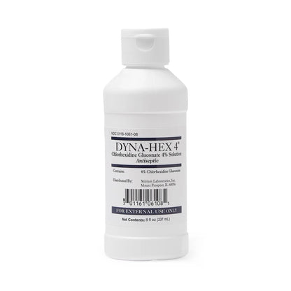 Dyna-Hex 4® Surgical Scrub Solution 8 oz. Bottle 4% Strength CHG (Chlorhexidine Gluconate) NonSterile (864113_EA)