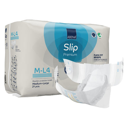 Abena Slip Flexi Fit Unisex Adult Incontinence Brief Medium / Large Disposable Heavy Absorbency (1246192_CS)