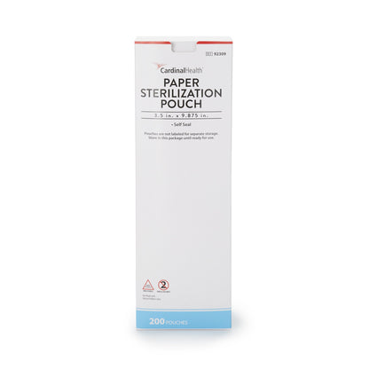 Cardinal Health™ Sterilization Pouch Ethylene Oxide (EO) Gas / Steam 3-1/2 X 9 Inch Transparent / White Self Seal Paper / Film (344693_CS)