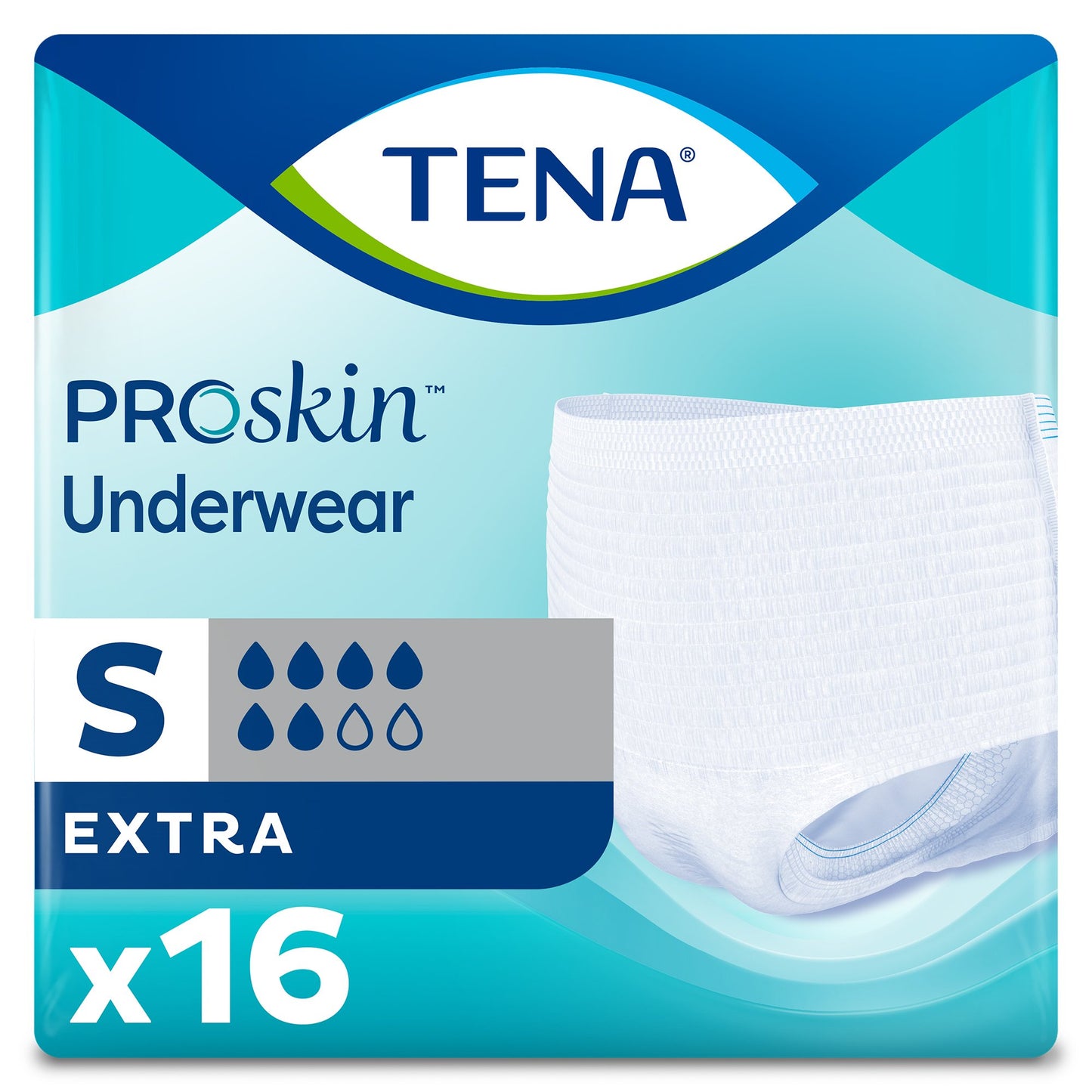 TENA® ProSkin™ Extra Unisex Adult Absorbent Underwear Pull On with Tear Away Seams Small Disposable Moderate Absorbency (978862_BG)