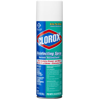 Clorox Commercial Solutions® Clorox® Surface Disinfectant Alcohol Based Aerosol Spray Liquid 19 oz. Can Fresh Scent NonSterile (585450_EA)