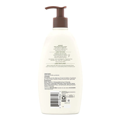 Aveeno® Daily Moisturizing Hand and Body Moisturizer 18 oz. Pump Bottle Unscented Lotion (1228826_EA)