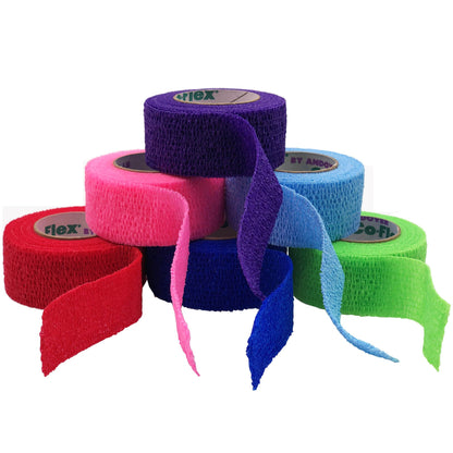 CoFlex® NL Cohesive Bandage 2 Inch X 5 Yard Self-Adherent Closure Neon Pink / Blue / Purple / Light Blue / Neon Green / Red NonSterile 12 lbs. Tensile Strength (908460_CS)