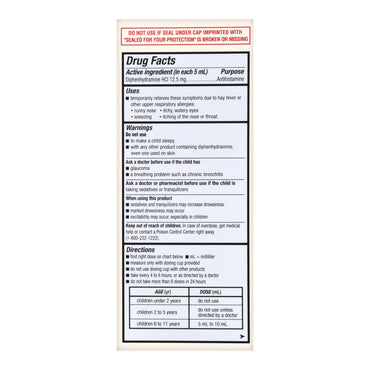Foster & Thrive™ Children's Allergy Relief 12.5 mg / 5 mL Strength Liquid 4 oz. (1235097_EA)