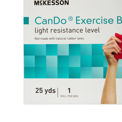 McKesson CanDo® Exercise Resistance Band Red 5 Inch X 25 Yard Light Resistance (1073316_EA)