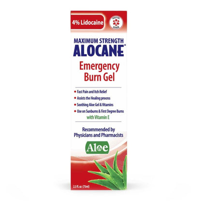 Alocane® Maximum Strength Burn Relief BZK (Benzalkonium Chloride) / Lidocaine HCl Topical Gel 2.5 oz. Tube (1253909_EA)