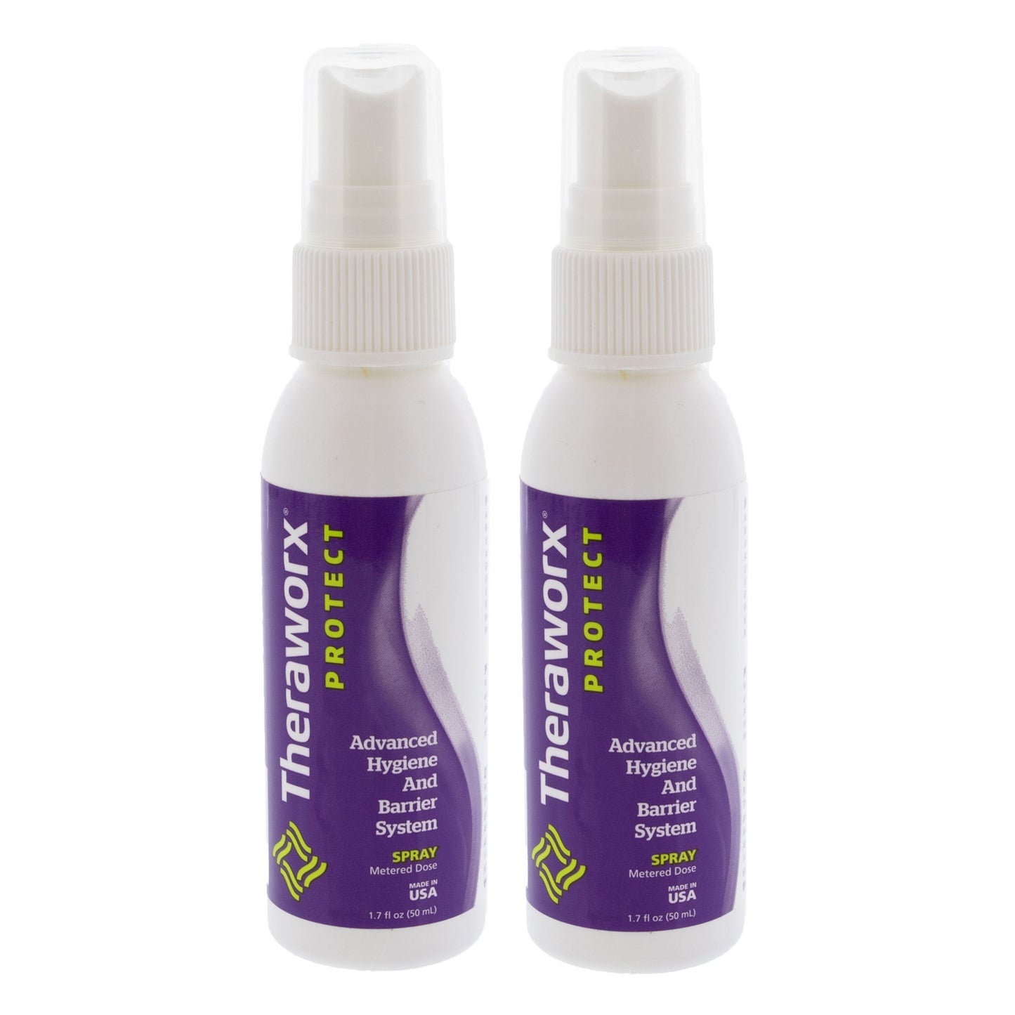 Theraworx® Protect Advanced Hygiene and Barrier System Rinse-Free Skin Cleanser with Silver Liquid 1.7 oz. Pump Bottle Lavender Scent (798260_EA)