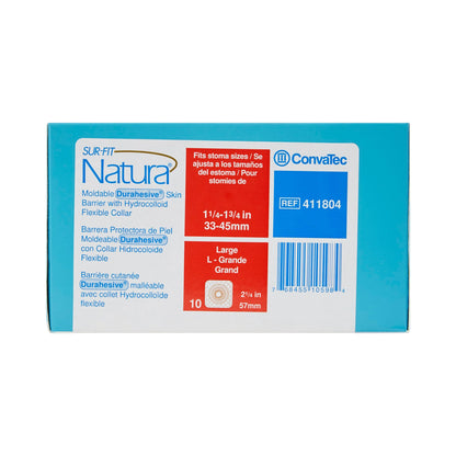 Sur-Fit Natura® Durahesive® Ostomy Barrier Moldable, Extended Wear Durahesive® Adhesive 57 mm Flange Sur-Fit® Natura® System Hydrocolloid 1-1/4 to 1-3/4 Inch Opening (581641_BX)