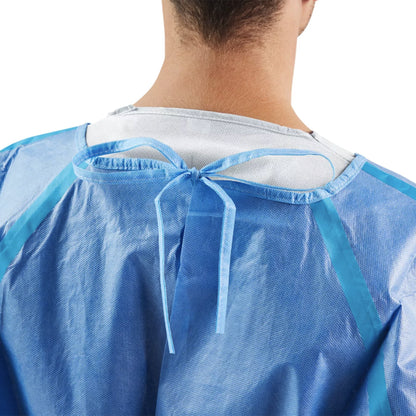 Cardinal Health™ Chemotherapy Procedure Gown One Size Fits Most Blue NonSterile AAMI Level 4 Disposable (1253174_BG)