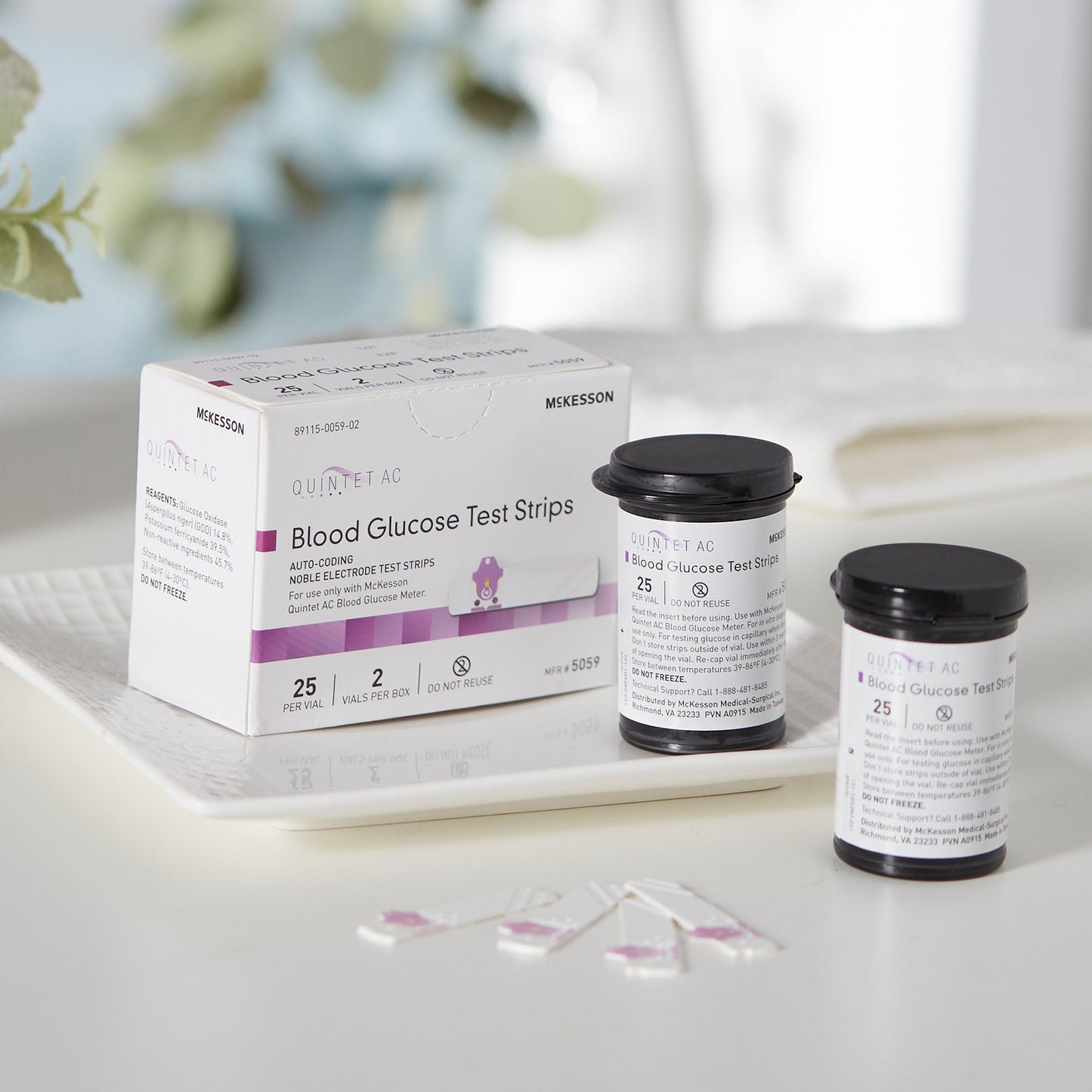 Quintet AC® Blood Glucose Test Strips 50 Strips per Pack (854636_BX)
