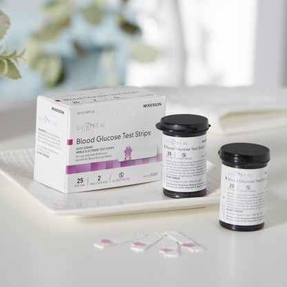 Quintet AC® Blood Glucose Test Strips 50 Strips per Pack (854636_BX)