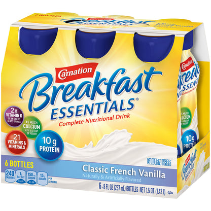 Carnation Breakfast Essentials® Oral Supplement French Vanilla Flavor Liquid 8 oz. Bottle (906177_EA)
