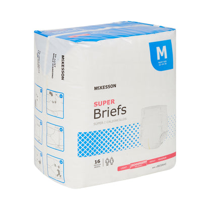 McKesson Unisex Adult Incontinence Brief Medium Disposable Moderate Absorbency (1123841_BG)