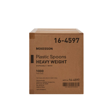 McKesson Spoon Heavy Weight White Polypropylene (959248_CS)