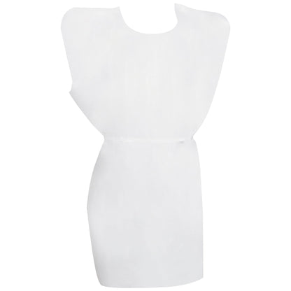 McKesson Patient Exam Gown One Size Fits Most White Disposable (201061_CS)