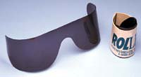 Rollens Post Mydriatic Glasses Roll Up Uncoated Gray Tint Plastic Lens Slip-in One Size Fits Most (629352_BG)
