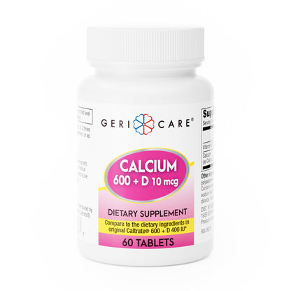 Geri-Care® Joint Health Supplement Calcium / Vitamin D 600 mg - 400 IU Strength Tablet 60 per Bottle (1240634_CS)