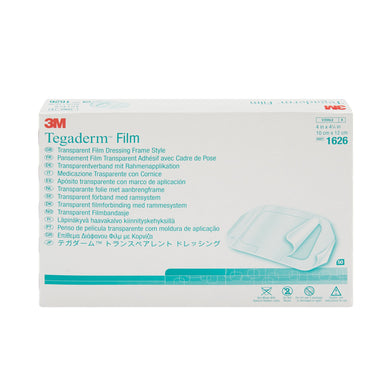 3M™ Tegaderm™ Transparent Film Dressing 4 X 4-3/4 Inch Frame Style Delivery Rectangle Sterile (277404_BX)