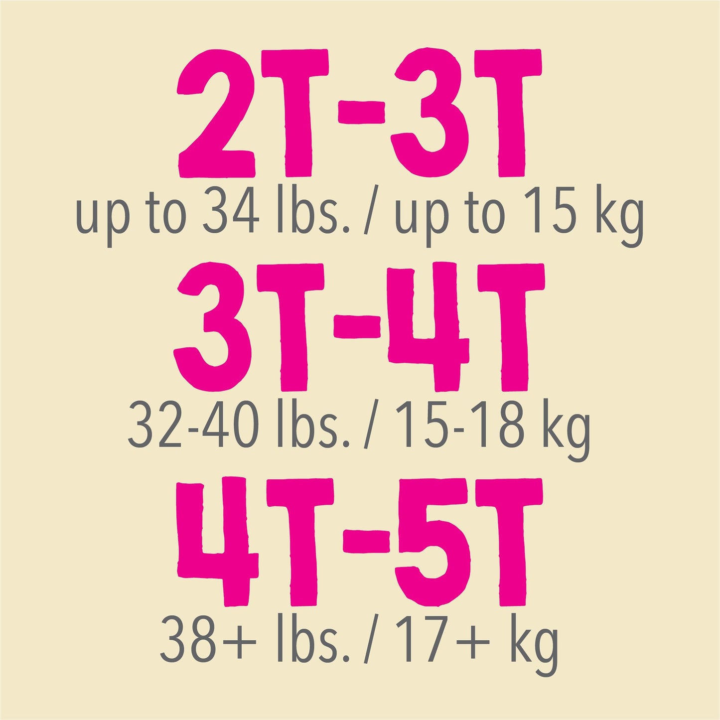 Cutie Pants® Female Toddler Training Pants Size 4T to 5T Disposable Heavy Absorbency (831582_BG)