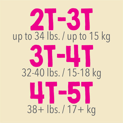 Cutie Pants® Female Toddler Training Pants Size 4T to 5T Disposable Heavy Absorbency (831582_BG)