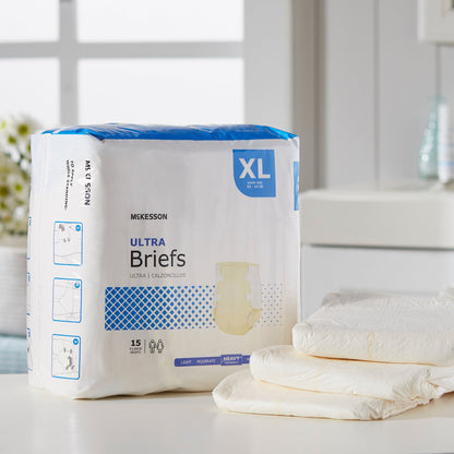 McKesson Ultra Unisex Adult Incontinence Brief X-Large Disposable Heavy Absorbency (800833_BG)